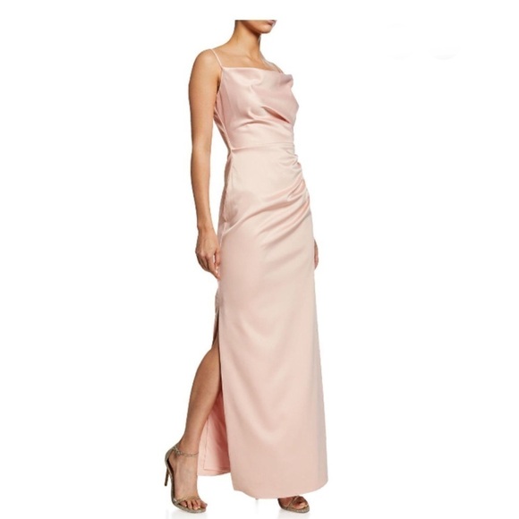 Laundry by Shelli Segal Ruched Satin Gown - Picture 13 of 13